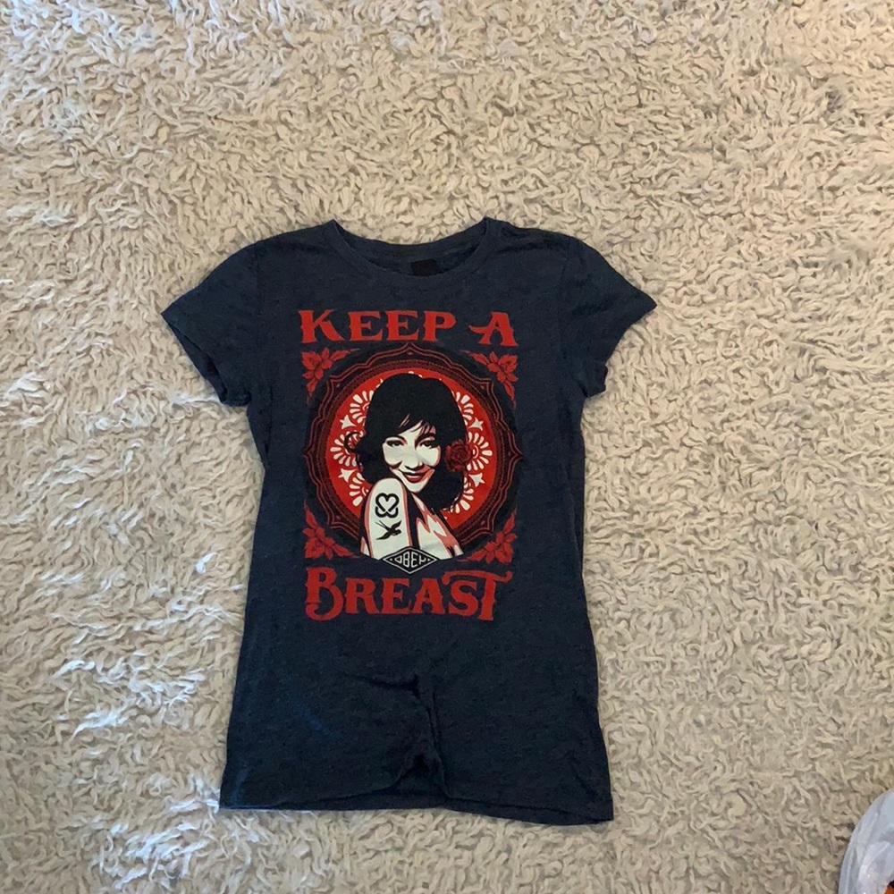 Obey “Keep a Breast” Baby Tee